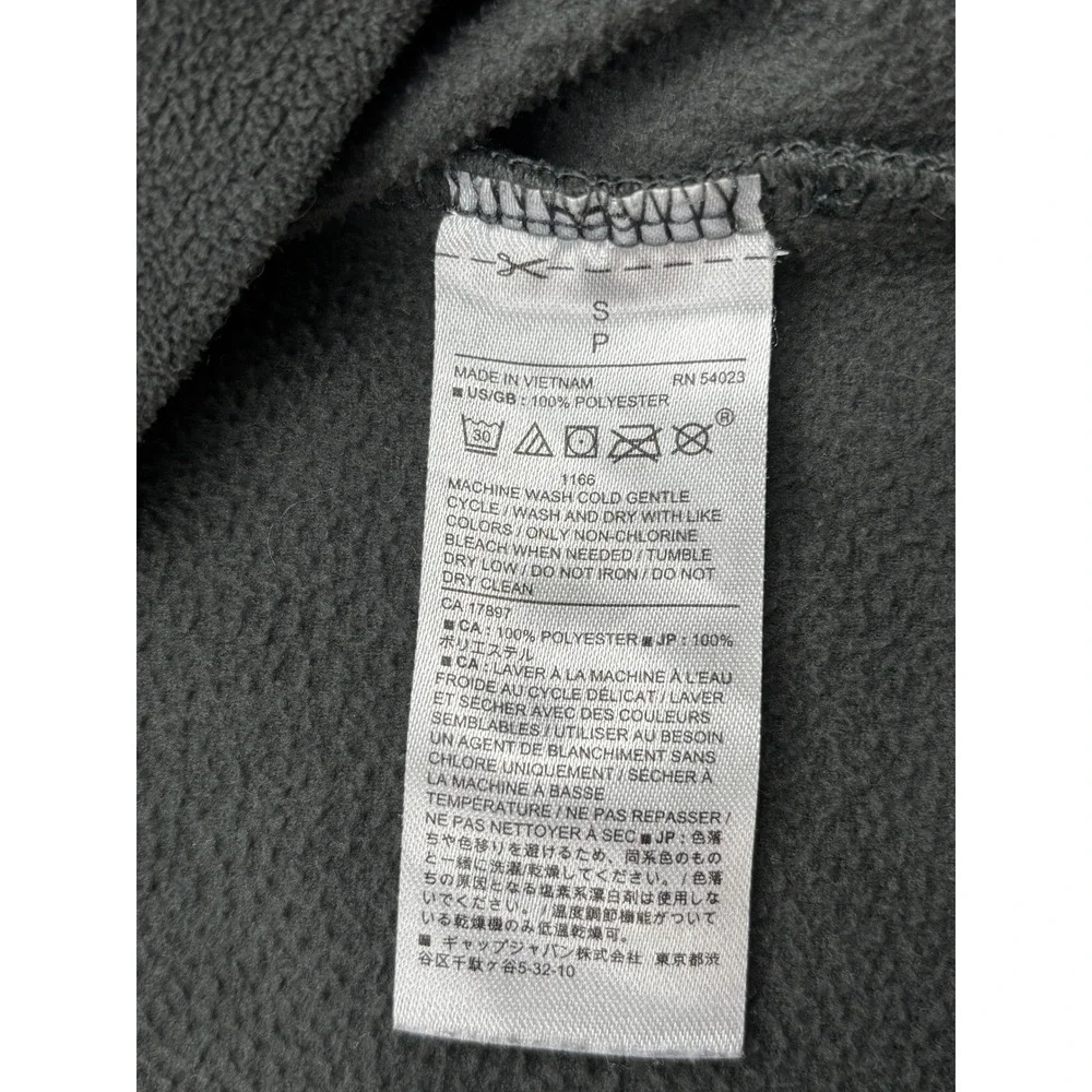 Banana Republic Ultrawarm Fleece Quarter Zip Pullover Mens Small Charcoal Gray
